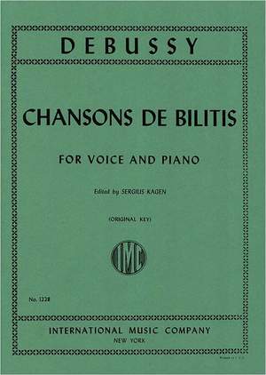 Debussy, C: Chansons De Bilitis Vce Pft