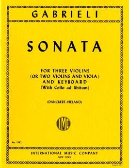 Gabrieli, G: Sonata in C Major C major