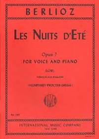 Berlioz, H: Les Nuits d'Ete, Op. 7 (Low ) Op.7