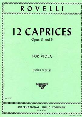 Rovelli, P: 12 Caprices op.3 & op.5