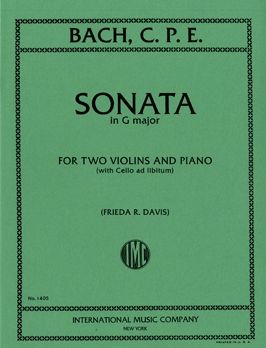 Bach, C P E: Sonata G Major G major