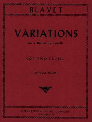 Blavet, M: Variations on a theme by Corelli