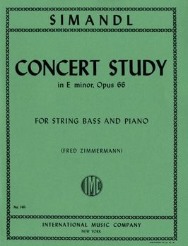 Simandl, F: Concert Study E Minor E minor Op.66