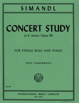 Simandl, F: Concert Study E Minor Op.66
