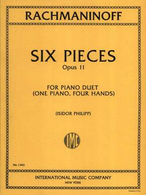 Rachmaninoff, S: Six Original Pieces Op11