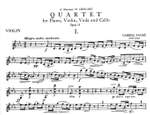 Fauré, G: Piano Quartet No.1 in C Minor Op.15 Product Image