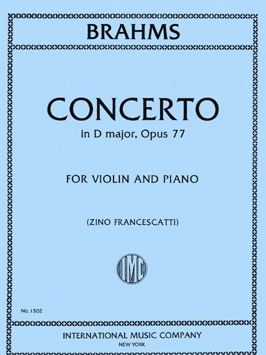 Brahms, J: Concerto D major D major op.77