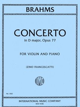 Brahms, J: Concerto D major op.77