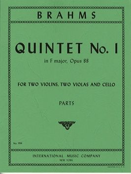 Brahms, J: Quintet No.1 in F major Op.88