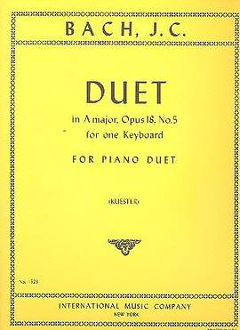 Bach, J C: Duet in A major A major op.18,5