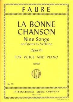Fauré, G: La Bonne Chanson L.vce Pft