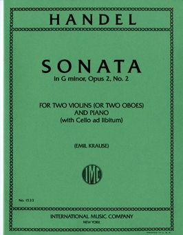Handel, G F: Sonata G minor G minor op.2/2