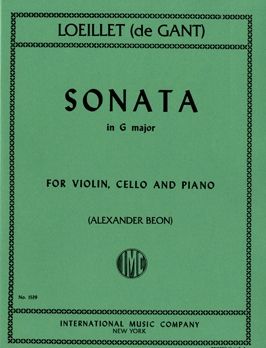 Loeillet de Gant, J B: Sonata G major