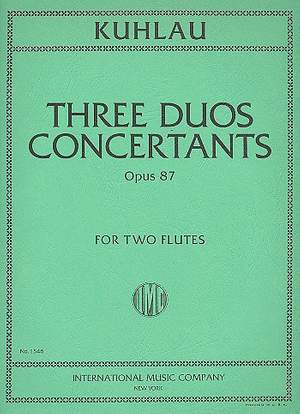 Kuhlau, F: Three Duos Concertants Op.87
