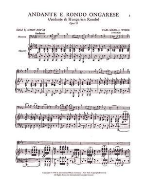 Weber: Andante & Rondo Ongarese Op.35
