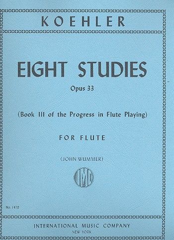 Koehler, E: Progress in Flute Playing Volume 3 Op.33