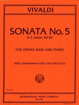 Vivaldi, A: Sonata No. 5 E minor E minor RV.40