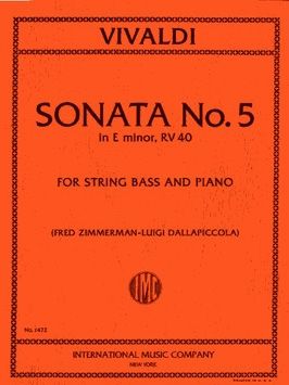 Vivaldi, A: Sonata No. 5 E minor RV.40