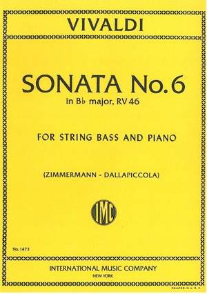 Vivaldi, A: Sonata No. 6 B flat major RV 46