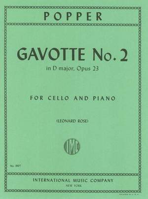 Popper, D: Gavotte No.2 Op.23