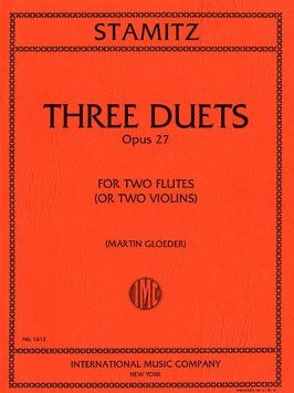 Stamitz, C P: Three Duets op.27