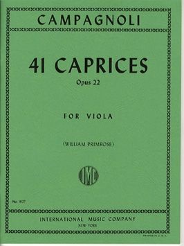 Campagnoli, B: 41 Caprices op.22