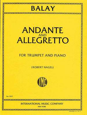 Balay, G: Andante and Allegro