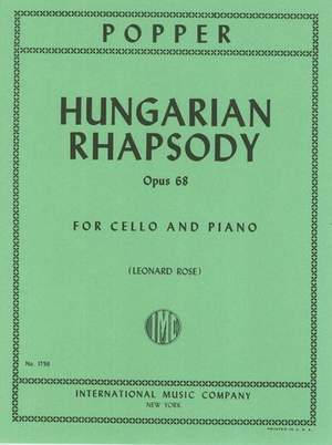 Popper, D: Hungarian Rhapsody Op68 Vc Pft