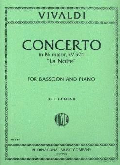 Vivaldi: Concerto Bbmaj Rv501 "la Notte" Bsn Pft