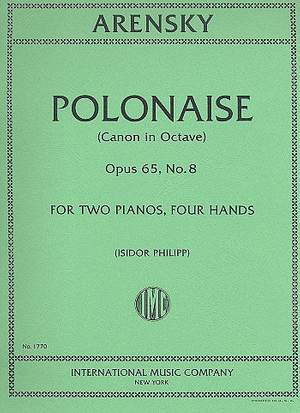Arensky, A S: Polonaise op.65/8