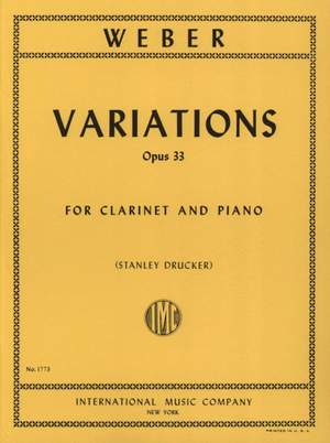 Weber: Variations Bbmaj Op33 Clar Pft