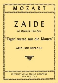 Mozart, W A: Zaide:tiger! Wetze Nur Die Kla