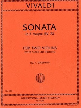 Vivaldi, A: Sonata F major RV70