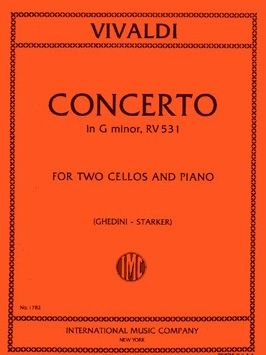 Vivaldi, A L: Concerto Gmin Rv 531 2vc Pft