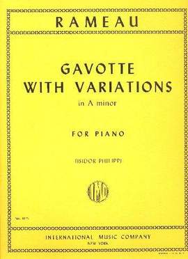 Rameau, J: Gavotte with Variations A minor A minor