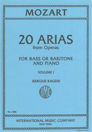 Mozart, W A: 20 Arias Vol.1 Bass.vce Pft