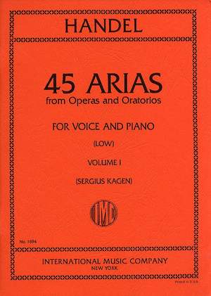 Handel, G F: 45 Arias from Operas and Oratorios, Vol. 1 (low)
