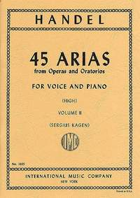 Handel, G F: 45 Arias Ii H.vce Pft