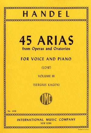Handel, G F: 45 Arias Vol. 3