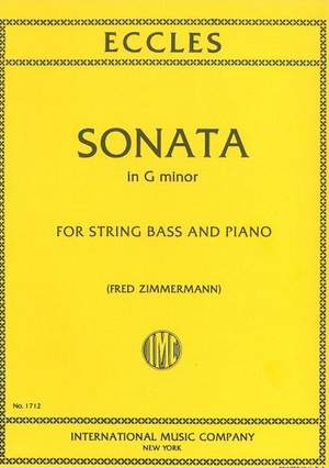 Eccles, H: Sonata in G minor