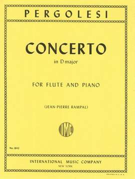 Pergolesi, G B: Concerto Dmaj Fl Pft Red