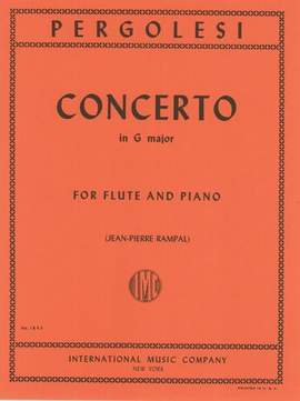 Pergolesi, G B: Concerto Gmaj Fl Pft Red