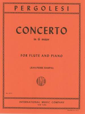 Pergolesi, G B: Concerto Gmaj Fl Pft Red