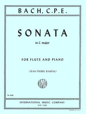 Bach, C P E: Sonata C Maj Fl Pft Red