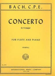 Bach, C P E: Concerto A Maj Fl Pft Red