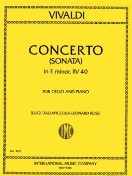 Vivaldi, A: Concerto in E minor Red RV40