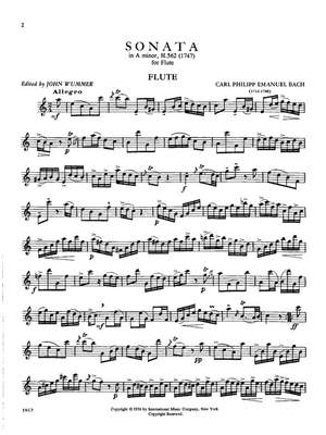 Bach, C P E: Sonata Amin S.fl