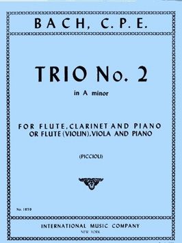 Bach, C P E: Trio No.2 Amin