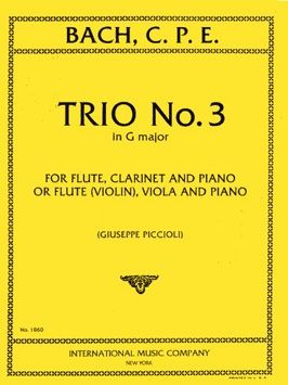 Bach, C P E: Trio No.3 Gmaj
