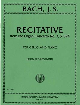 Bach, J S: Recitative from the Organ Concerto No. 3, S594